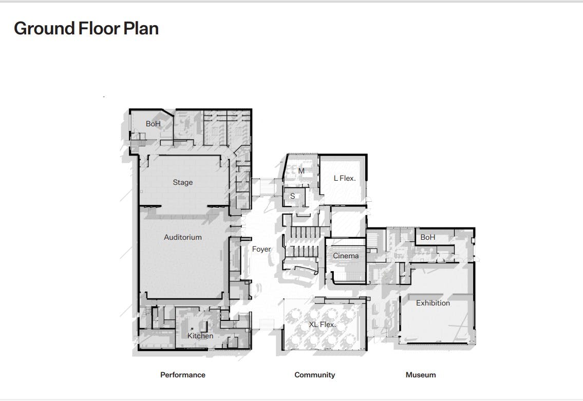 Cromwell Memorial Hall ground floorplan - 5 November 2024