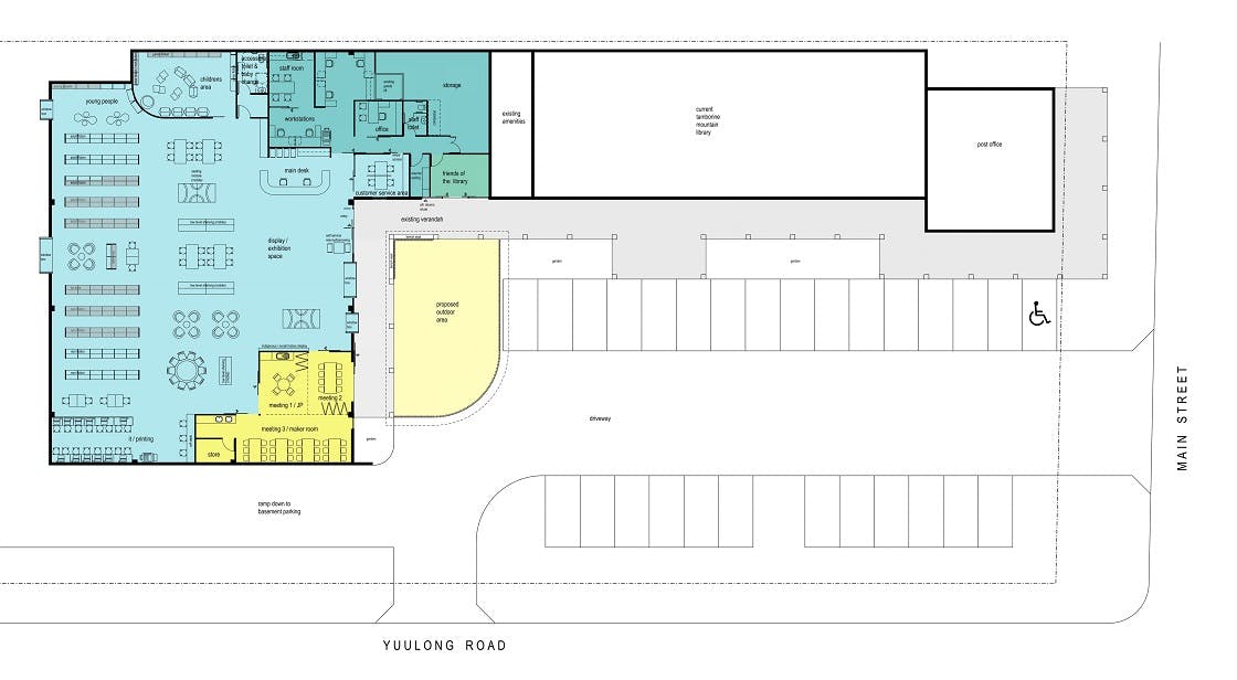 Tamborine Mountain Library Site plan
