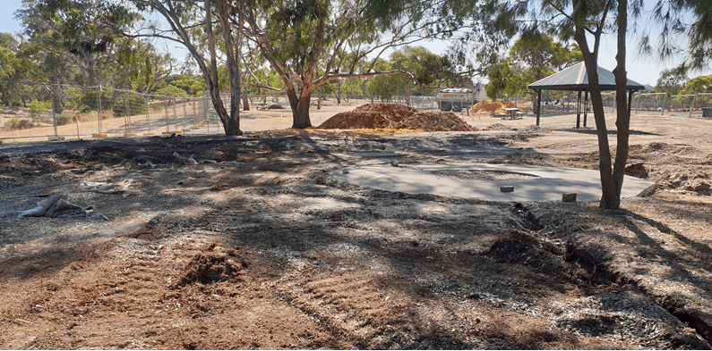 Demolition Of Old Playspace