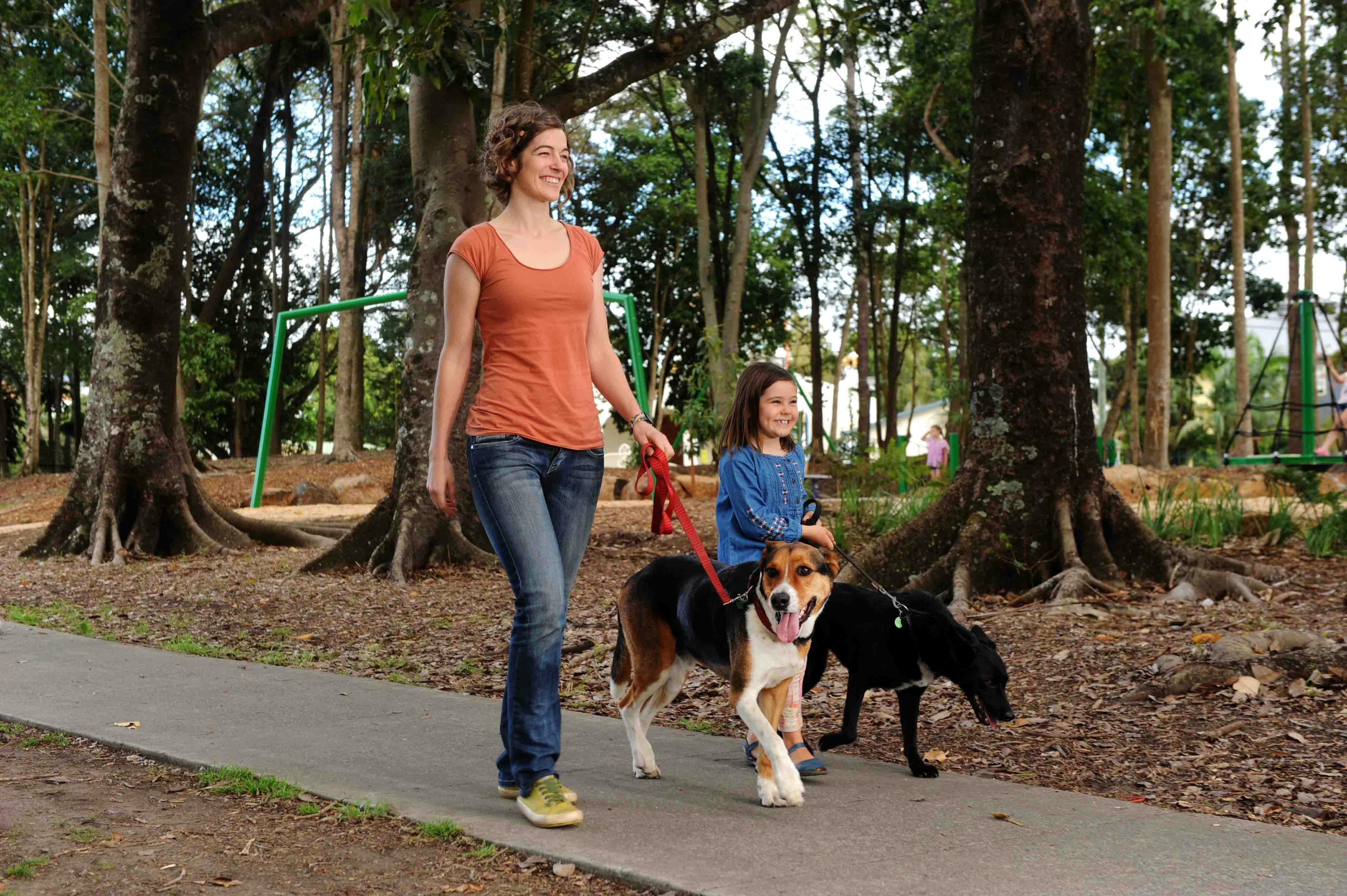 Open space includes places to safely walk dogs, including off-leash areas.