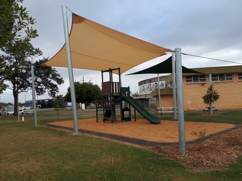 War Nurses Memorial Park shade sails installed.png