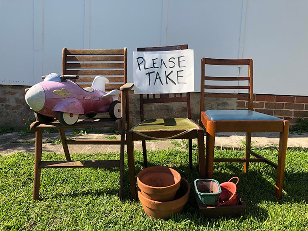 Unwanted items on the street