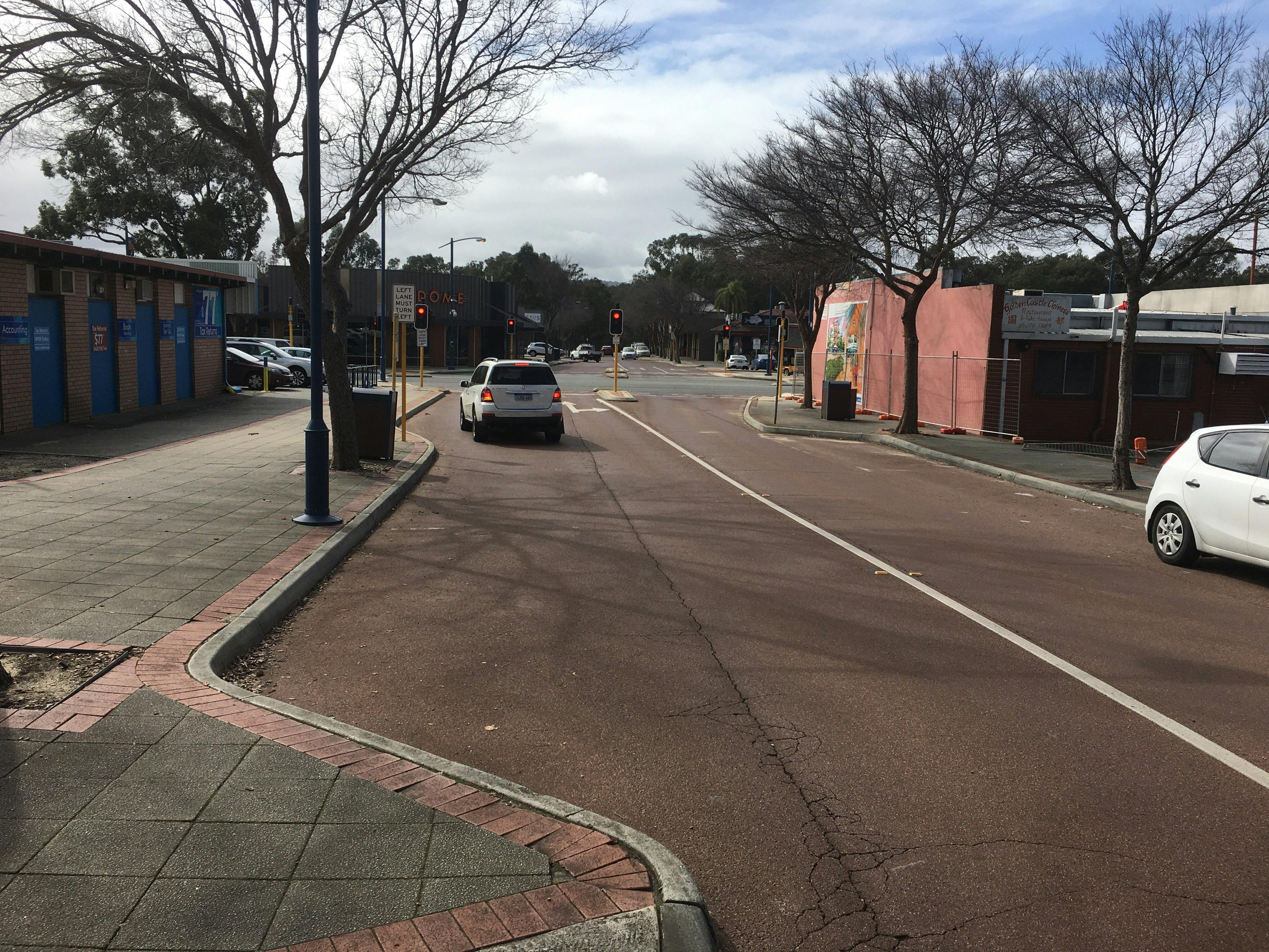 Main Street prior to works commencing 