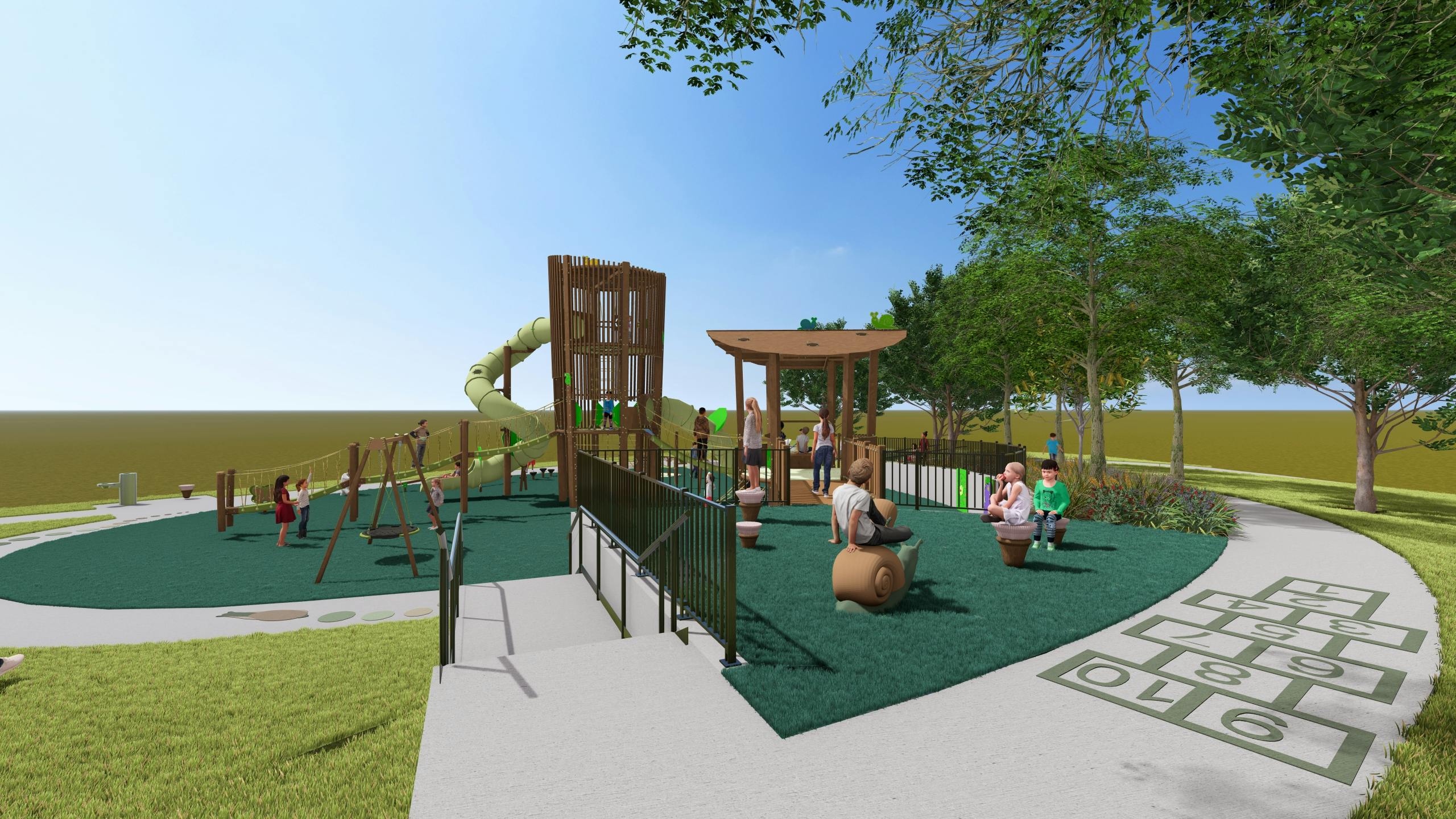 Image of all-abilities playground. *Images are for illustrative purposes only and subject to change.