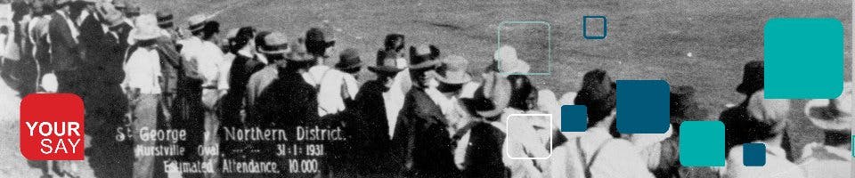 Crowd at Hurstville Oval 1931