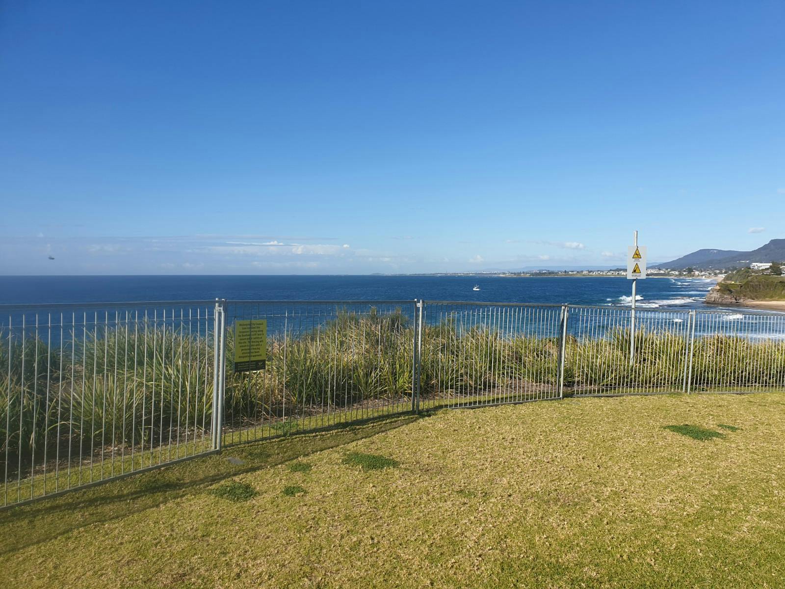 Temporary fencing at Brickyard Point 