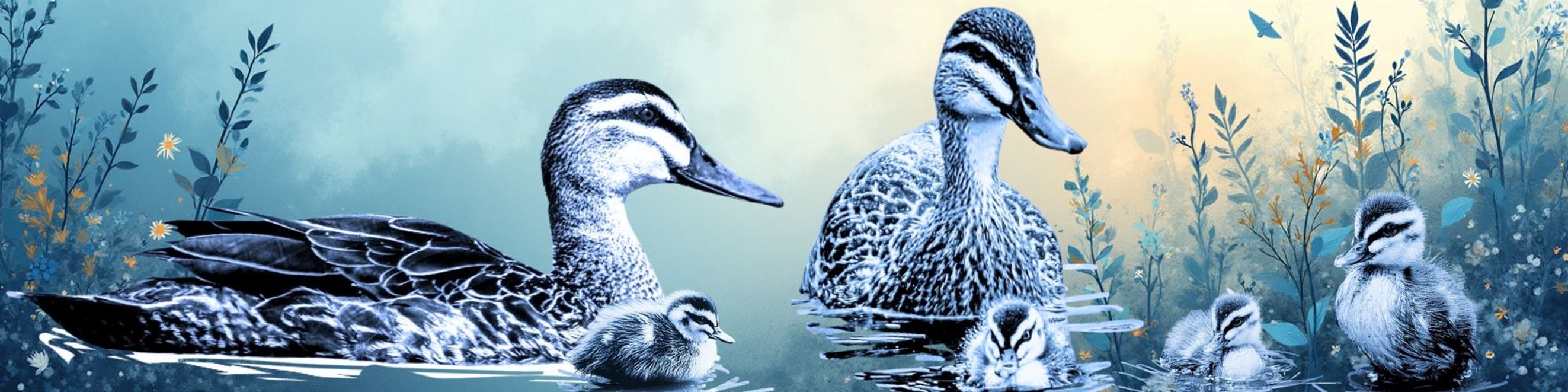 Ducks for the concrete wall section