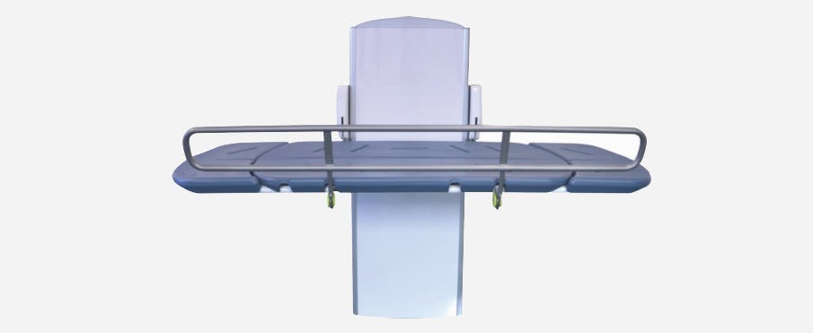 Example of height adjustable adult change table