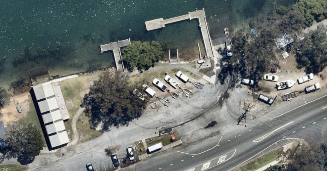 Dry Dock Road boat ramp - current