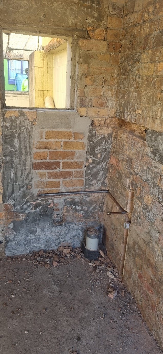 New water and drainage rough in - Barolin St Toilet Block.jpg