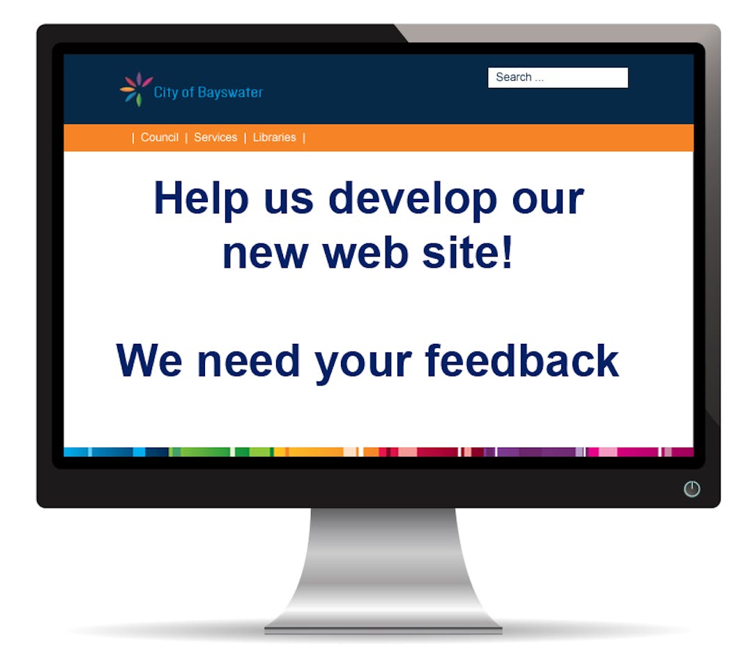 Website on screen help us develop our website