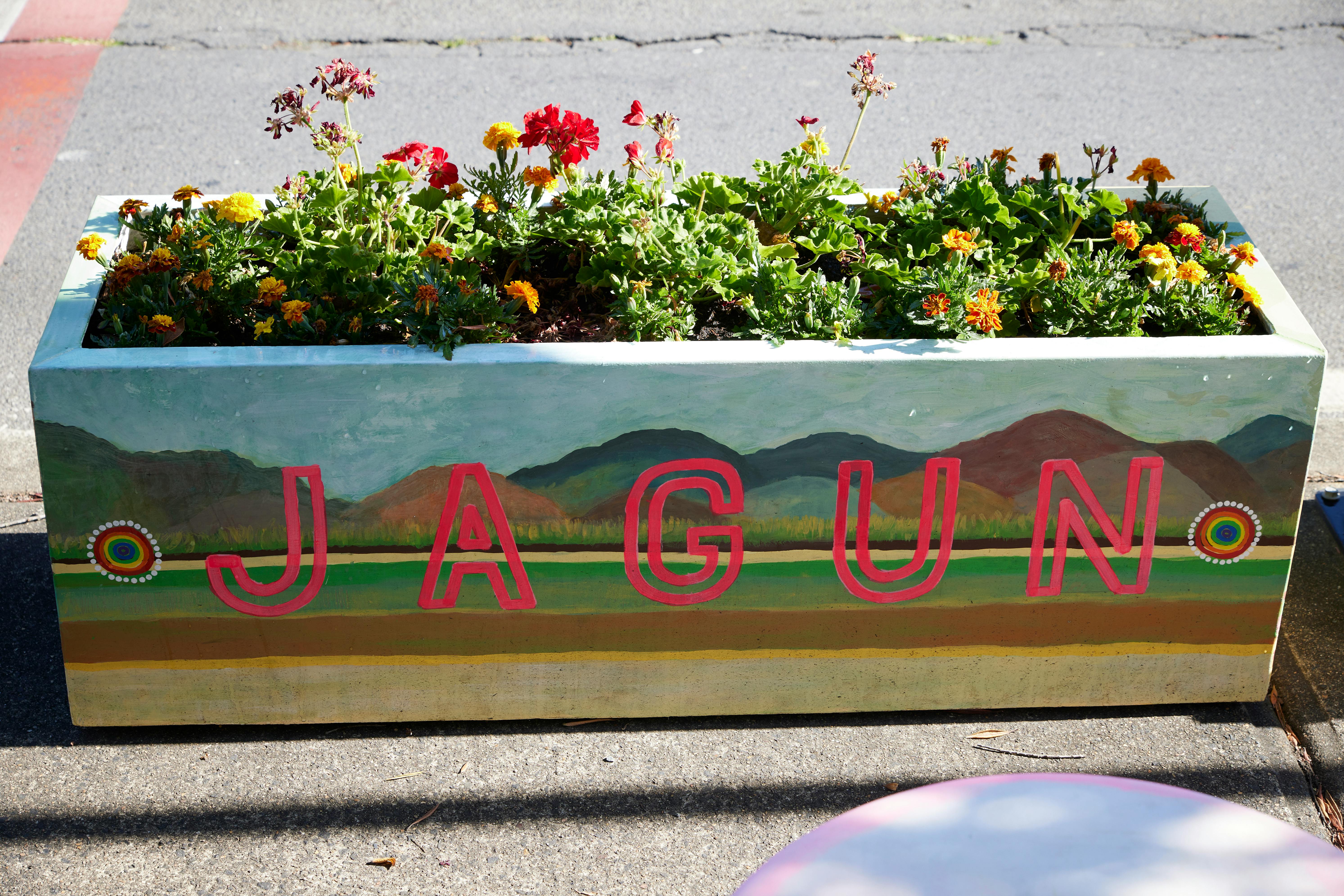 Land themed planter by Mitch Schultz