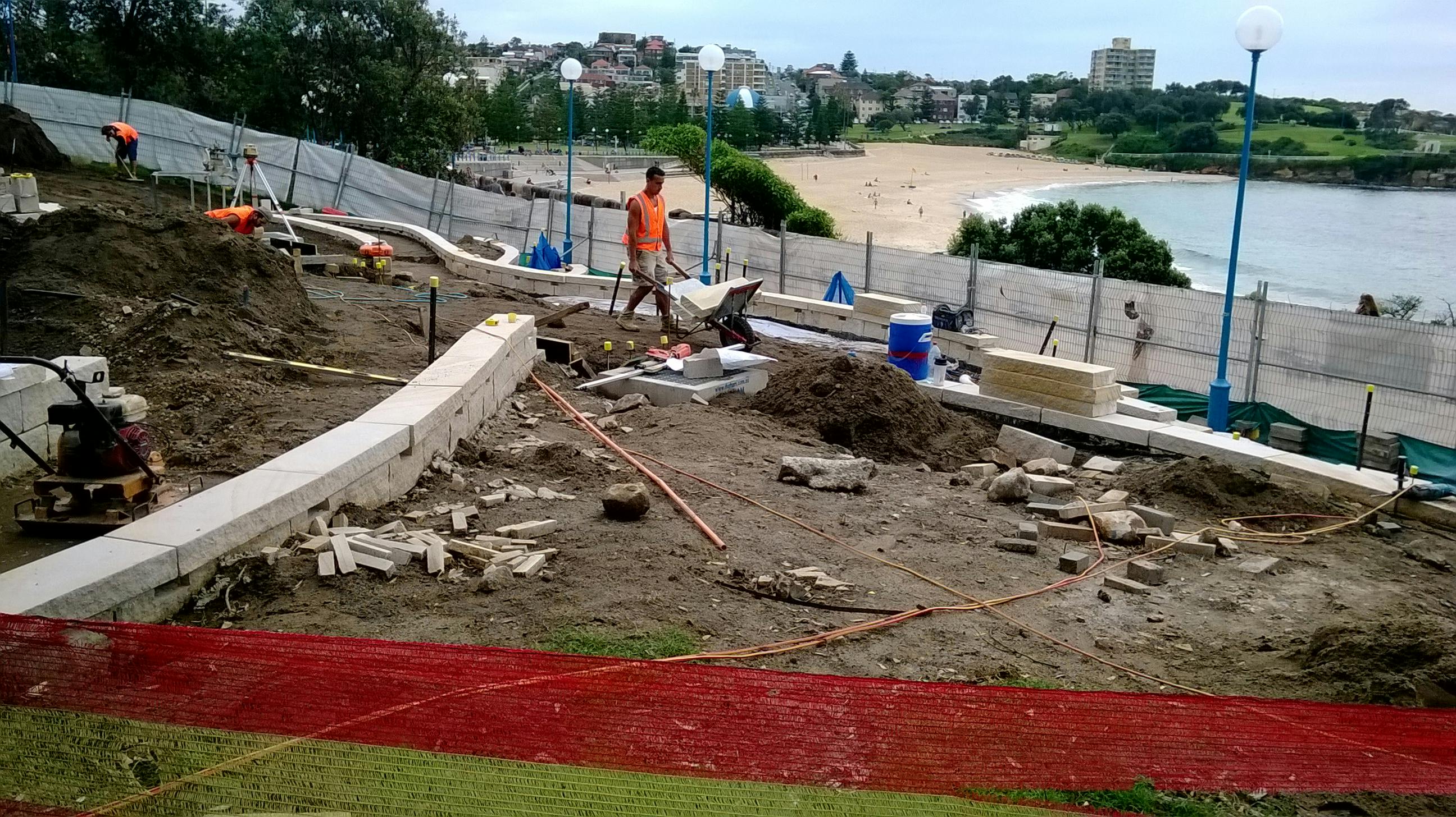 Construction of Fallen Lifesavers Memorial