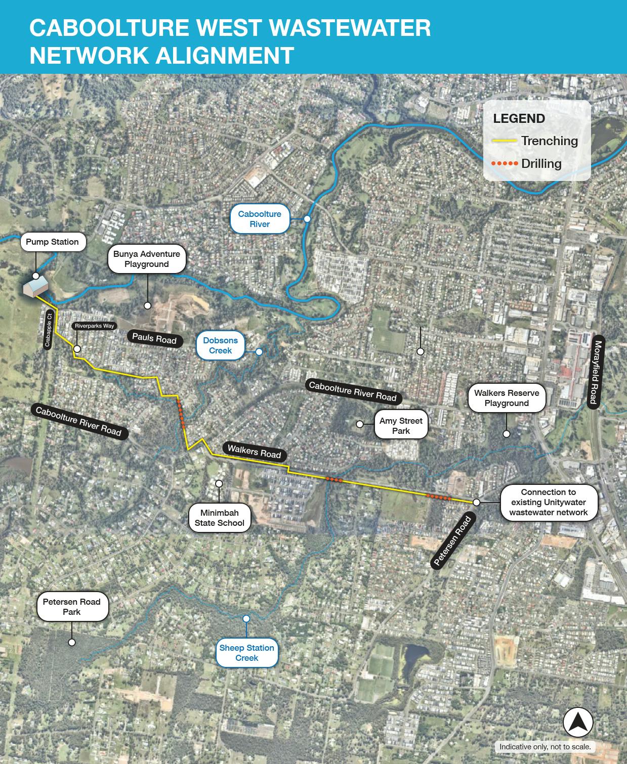 Unitywater Roughness Map Waraba (Caboolture West) Wastewater Network | Community Hub