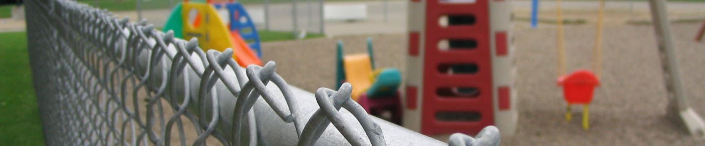 playground with fence