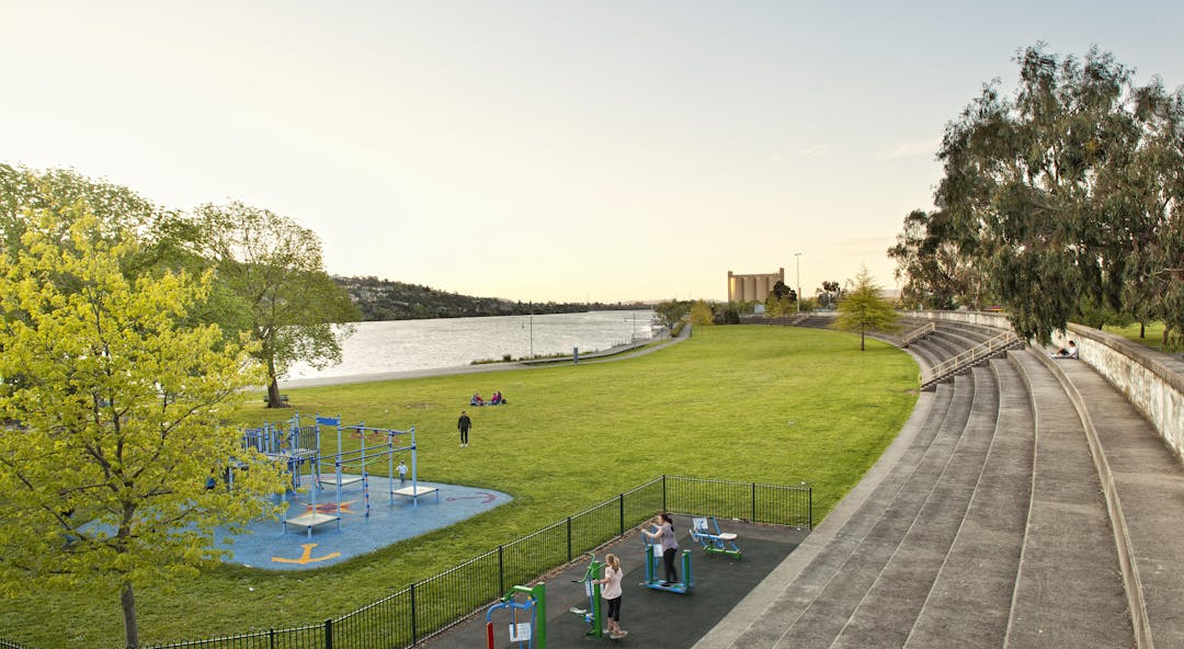 Royal Park and the Tamar River