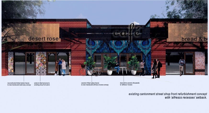 Cantonment Street front refurbishment