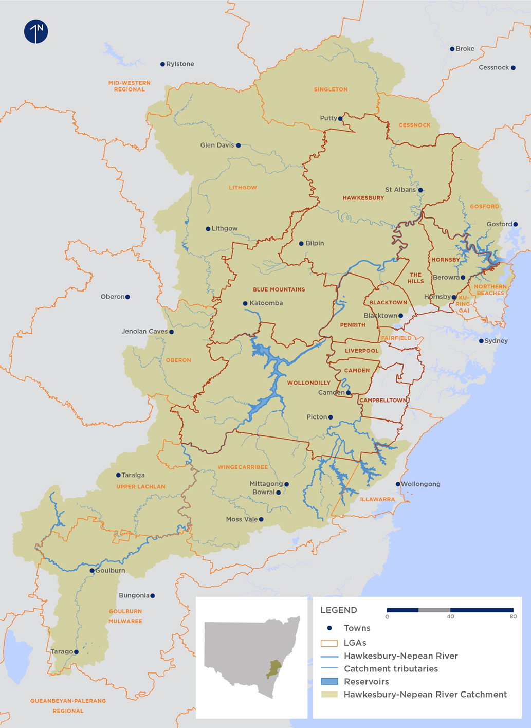 Let S Talk Growth In The Hawkesbury Nepean Catchment Sydney Water Talk   Map Of The Hawkesbury Nepean Catchment 