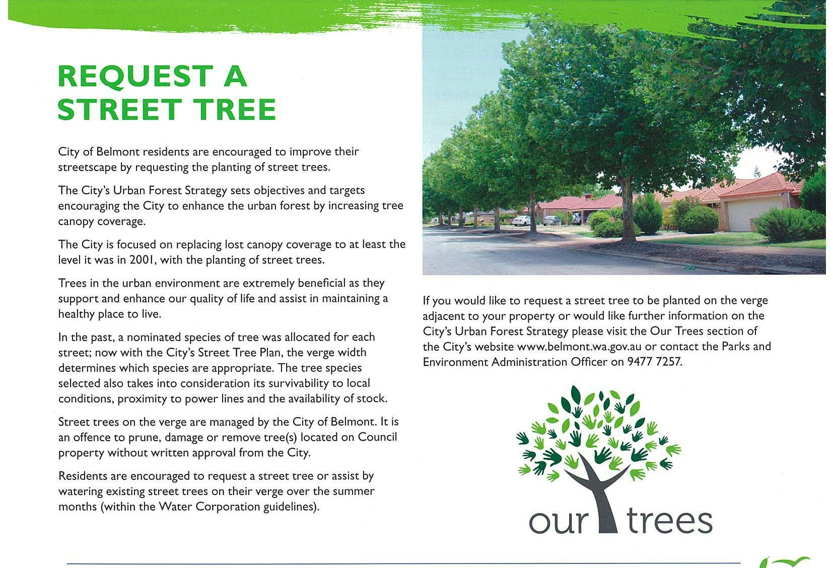 Request A Street Tree