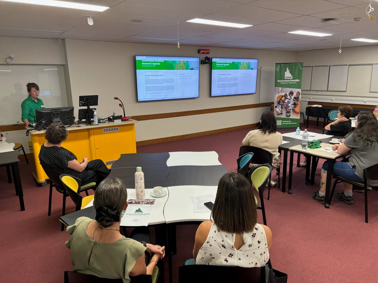 Dr. Talitha Kingsmill presenting at the QDRN 2024 Final Event at the University of Southern Queensland, Toowoomba Campus.