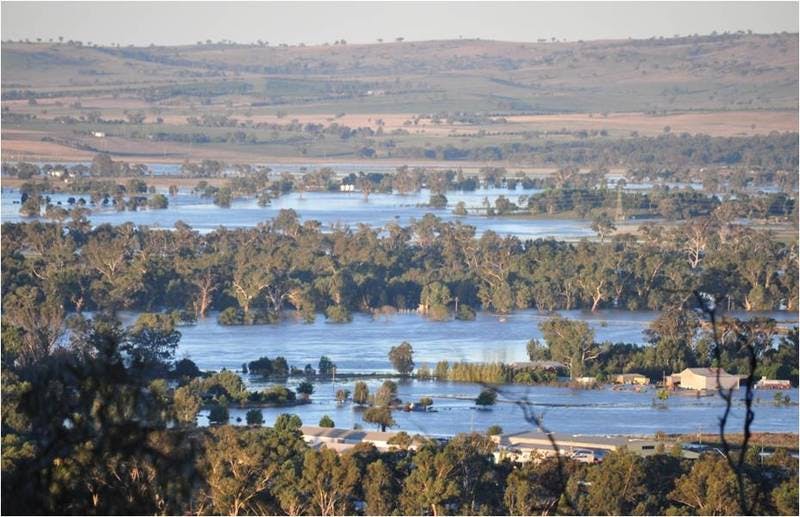 From Willans Hill looking North-East
