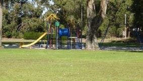 The current playground at Strutt Reserve, which is due for replacement