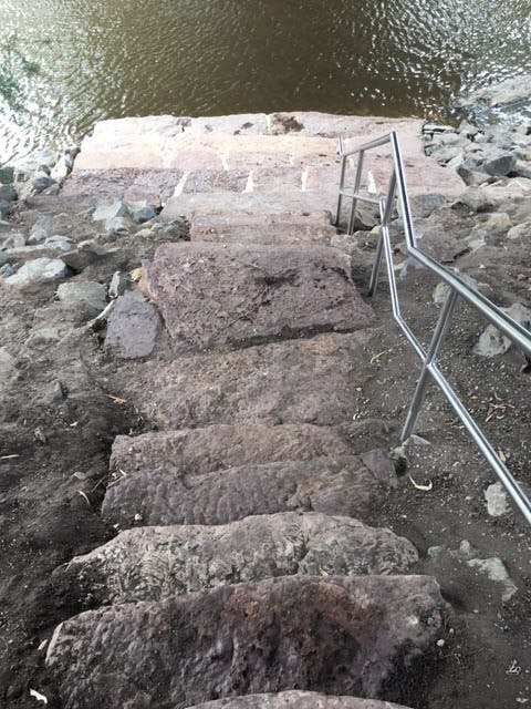 Existing canoe access steps.jpg