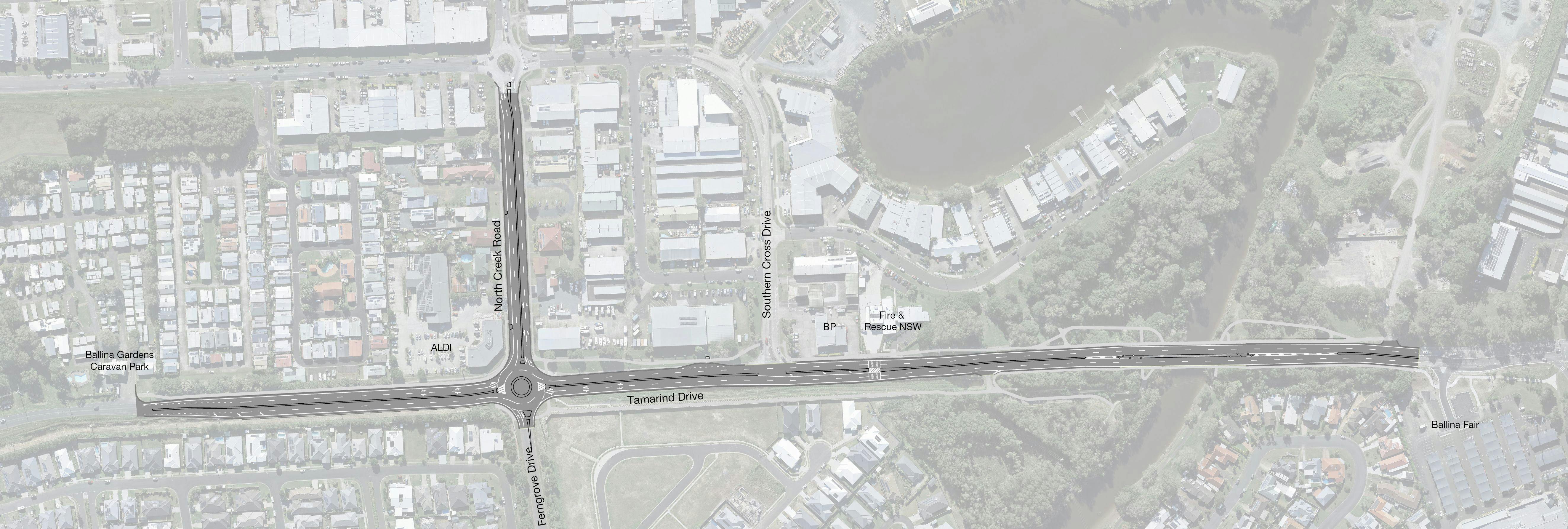 Tamarind Drive proposed lane duplication