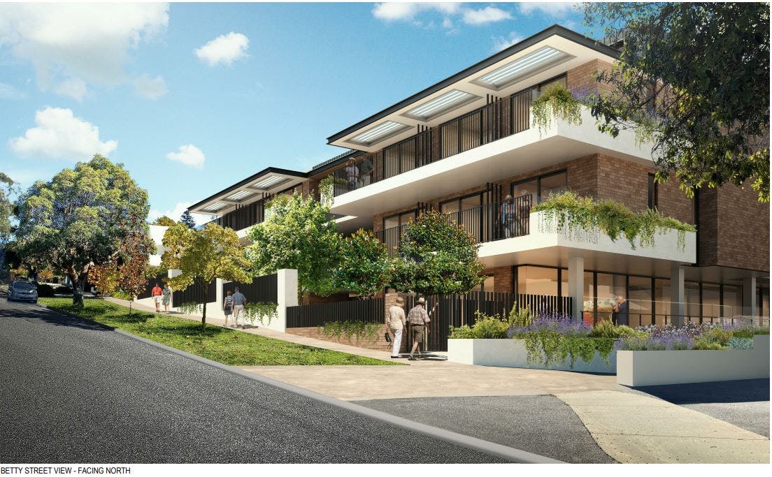 Betty Street View - Facing North - Residential Aged Care Facility