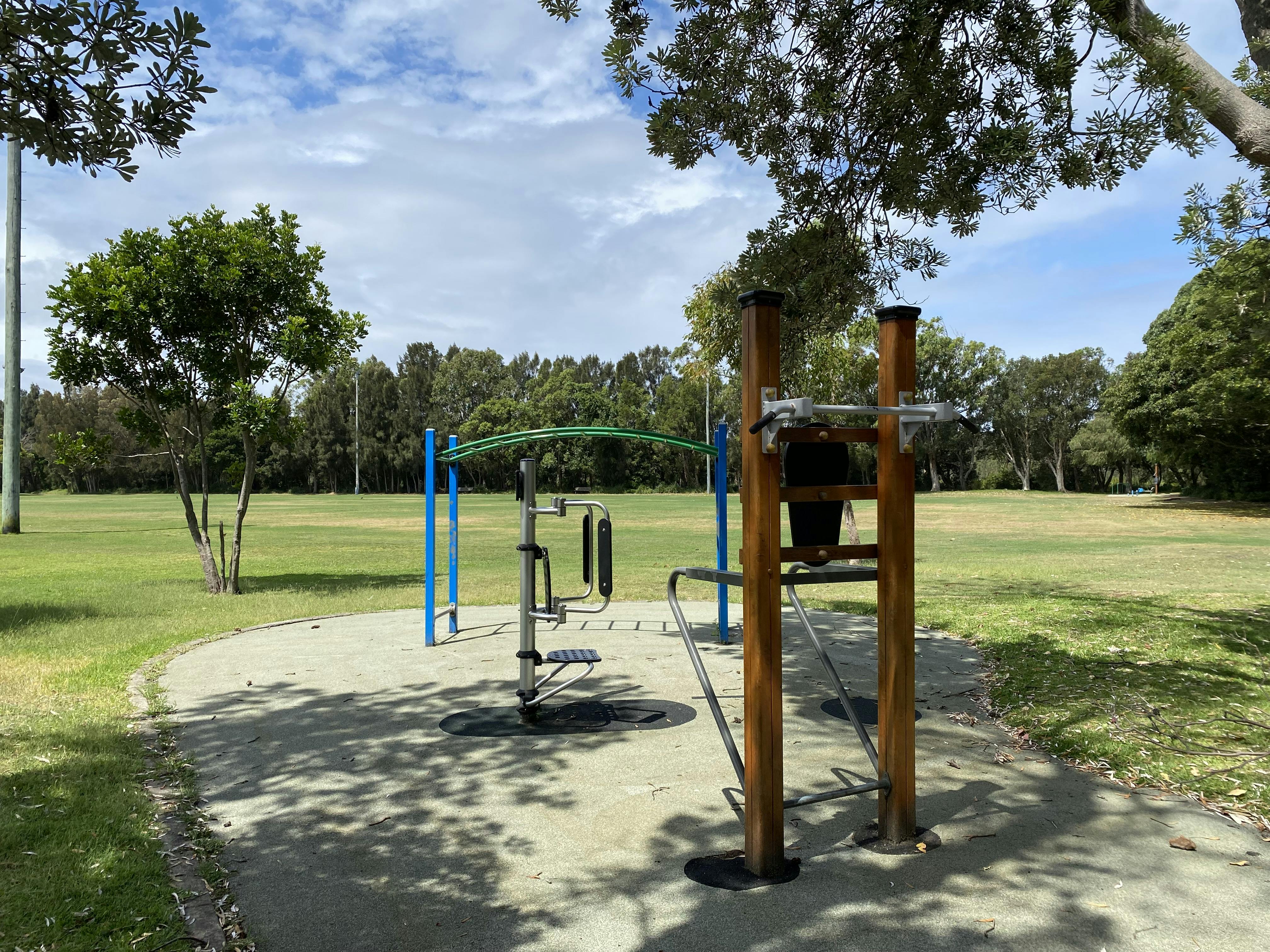 Fitness equipment at the southern end of Marton Park