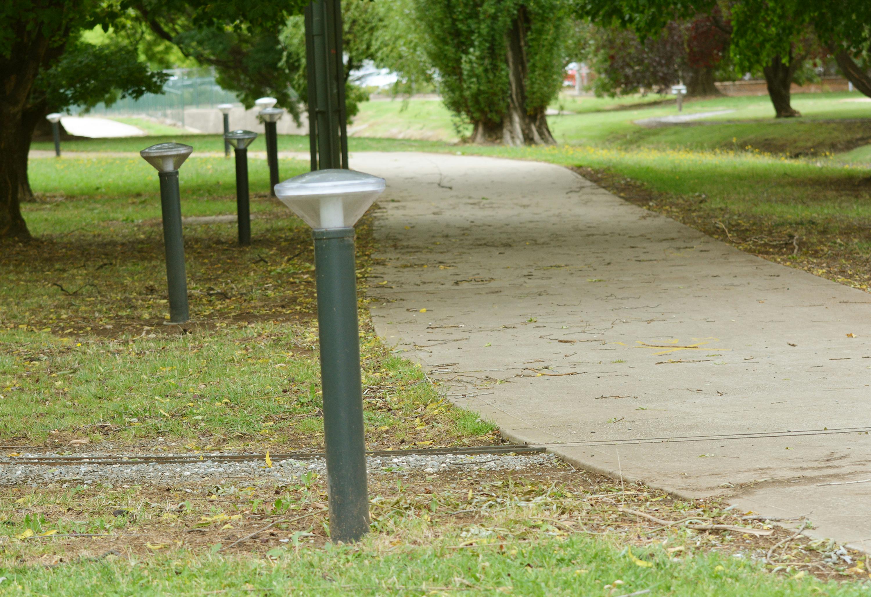 Matthews Park light bollard