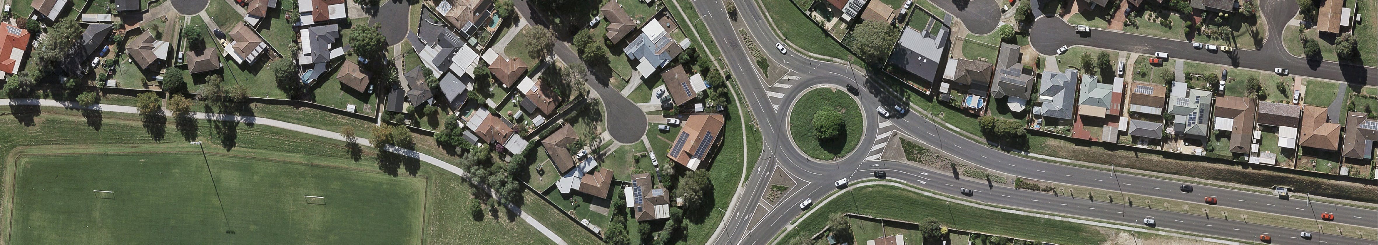 roundabout at Raby road and Eagle Vale Drive