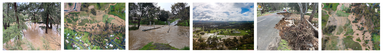 Sunday Creek showing sub-catchment areas