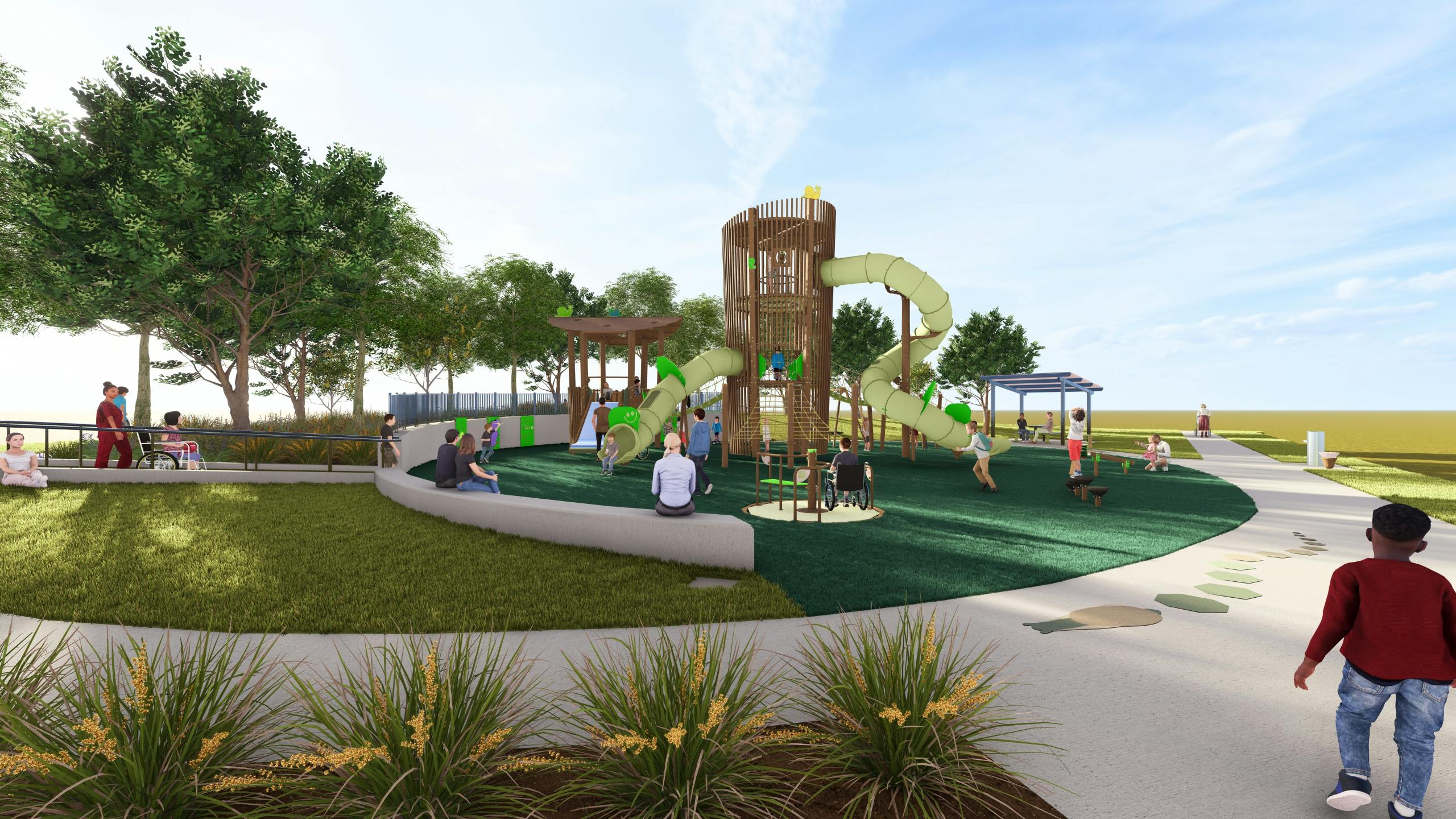 Image of all-abilities playground. *Images are for illustrative purposes only and subject to change.