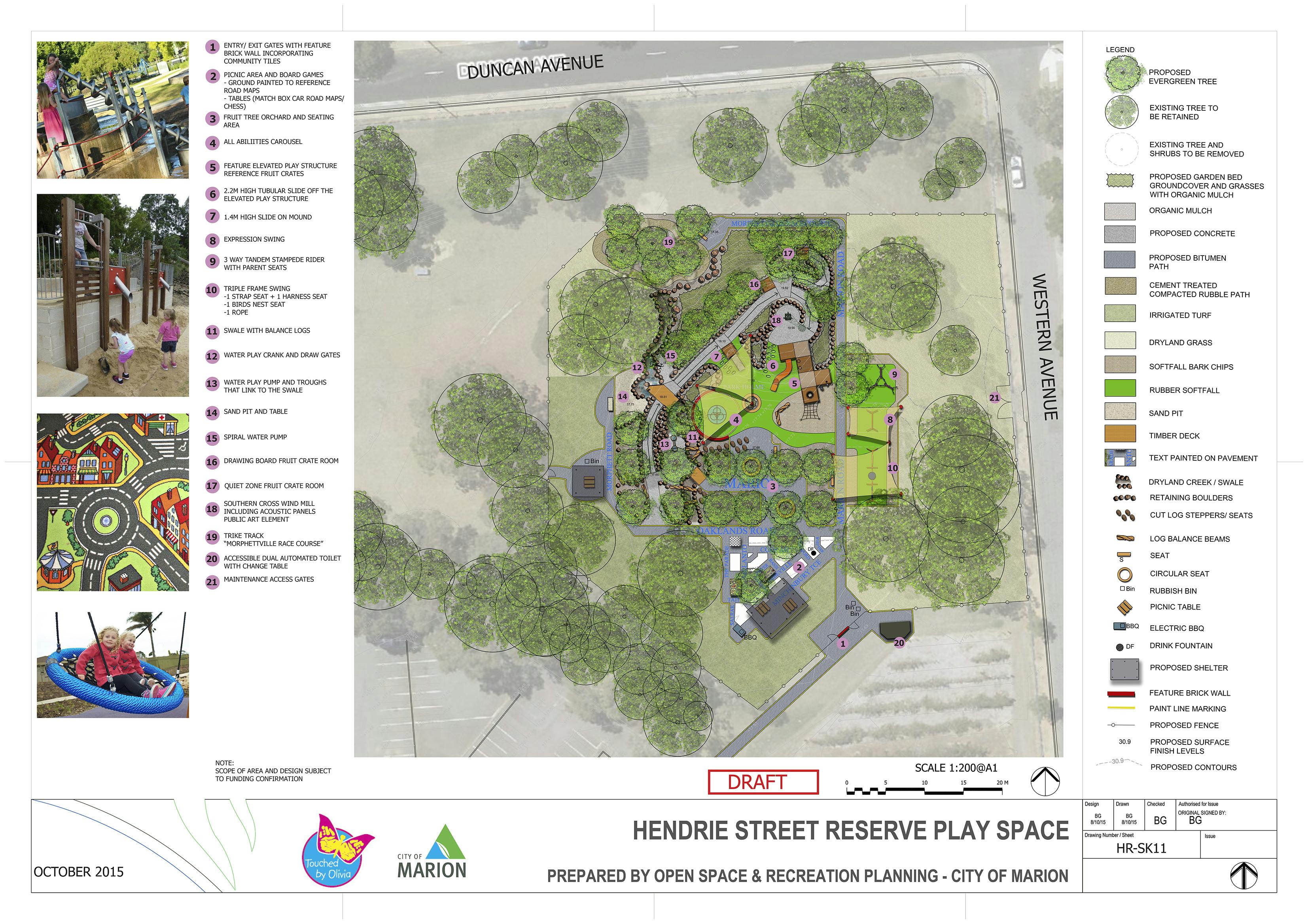 Hendrie Reserve Concept Plan
