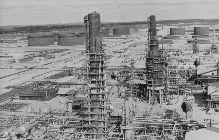 Aerial shot of BP refinery prior to opening - early 1950s ( I Mueller).jpg
