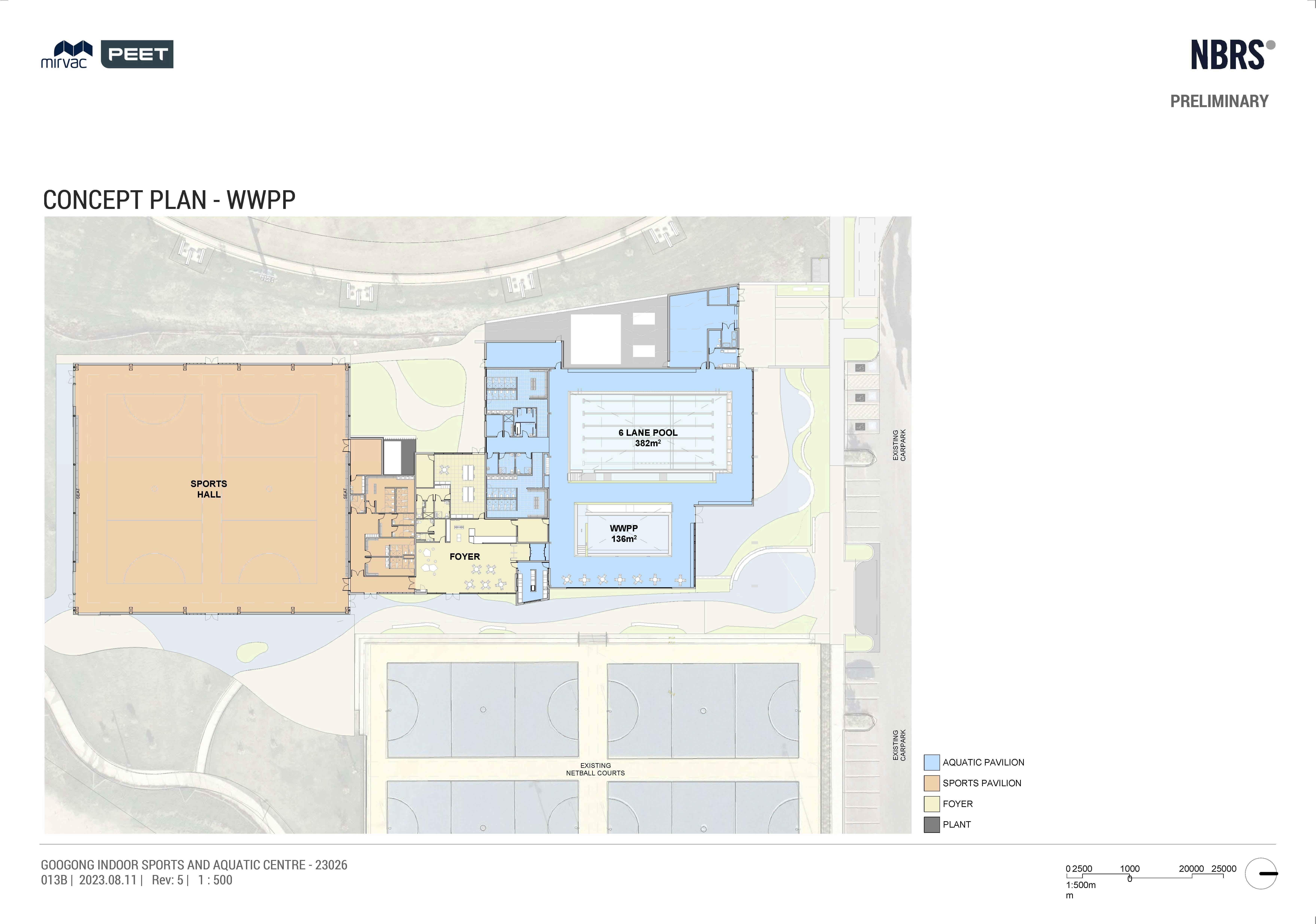 Proposed new scope - Googong Indoor Sports and Aquatic Centre - Amended LPA