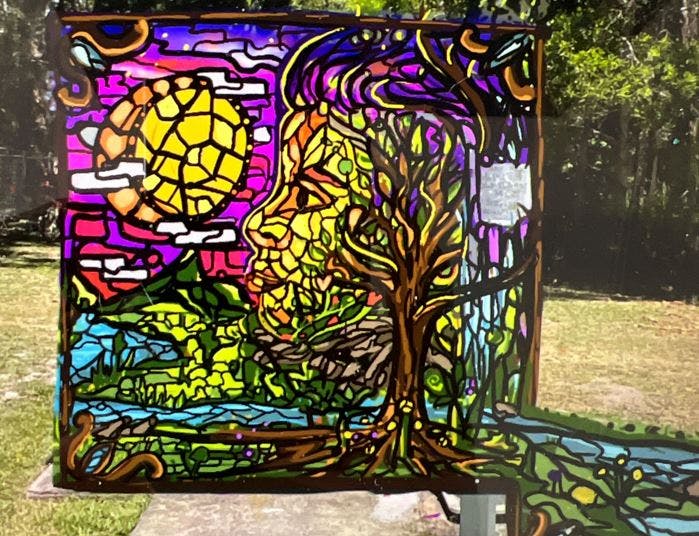 Concept design front view - flow of water