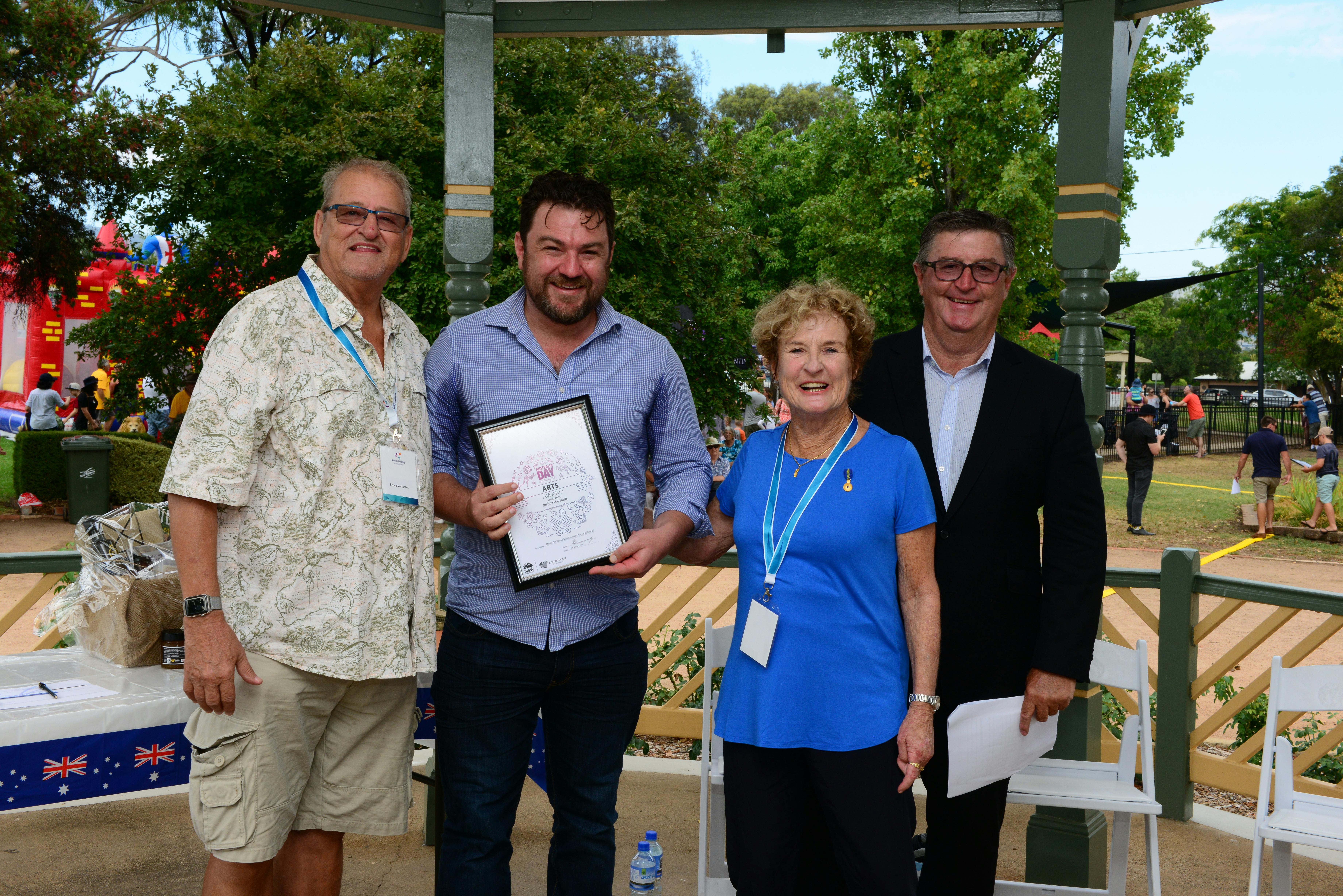 Arts Award Joshua Hayward