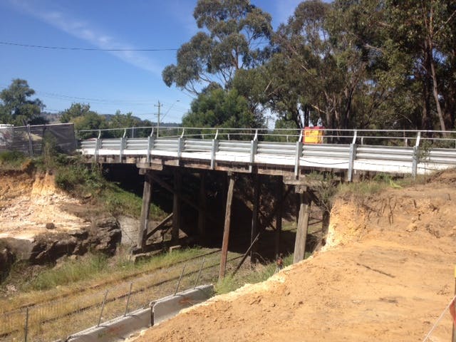 Site prep underway for bridge replacement 9 March 2016