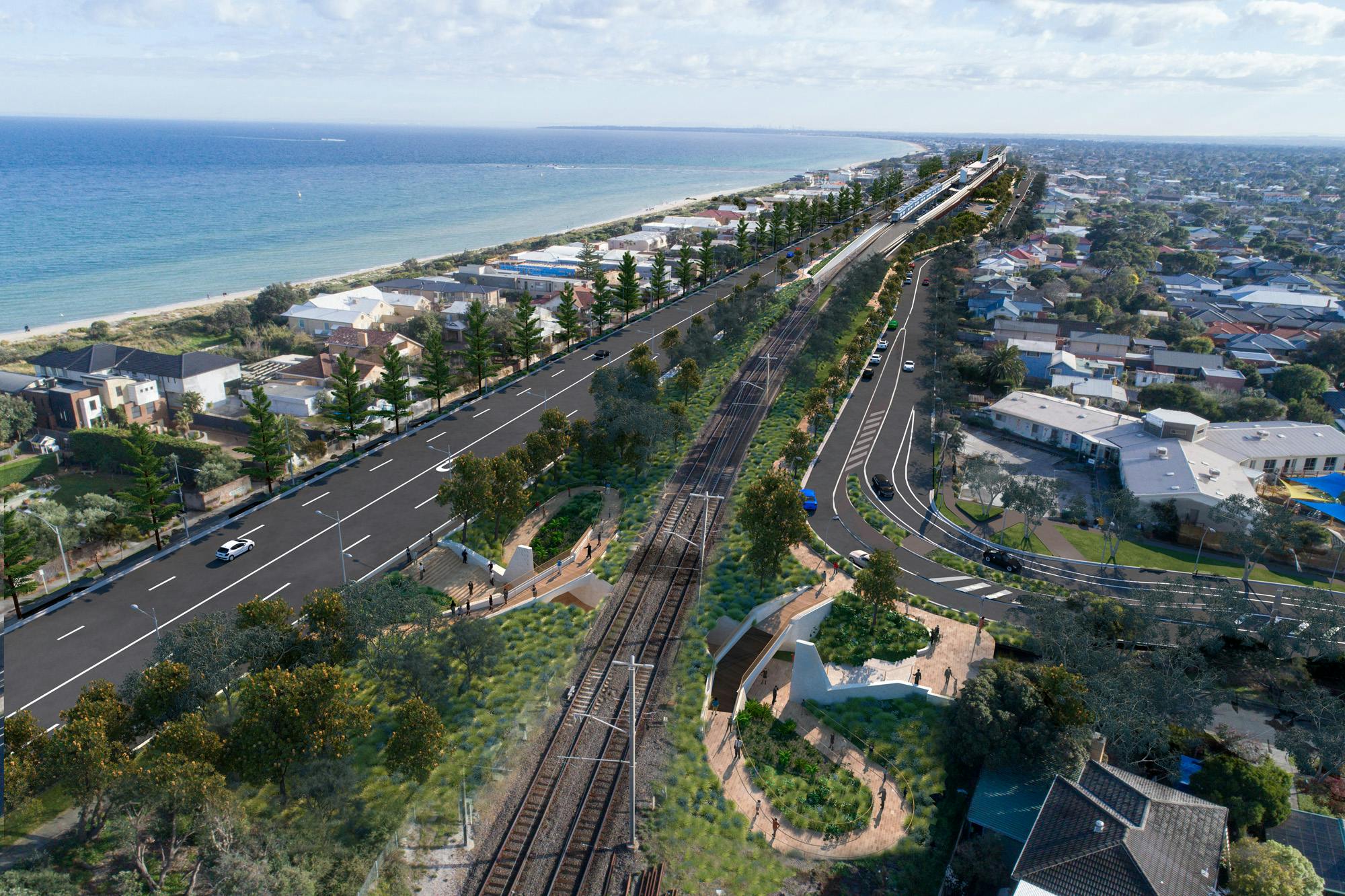 Eel Race Road walking and cycling underpass
