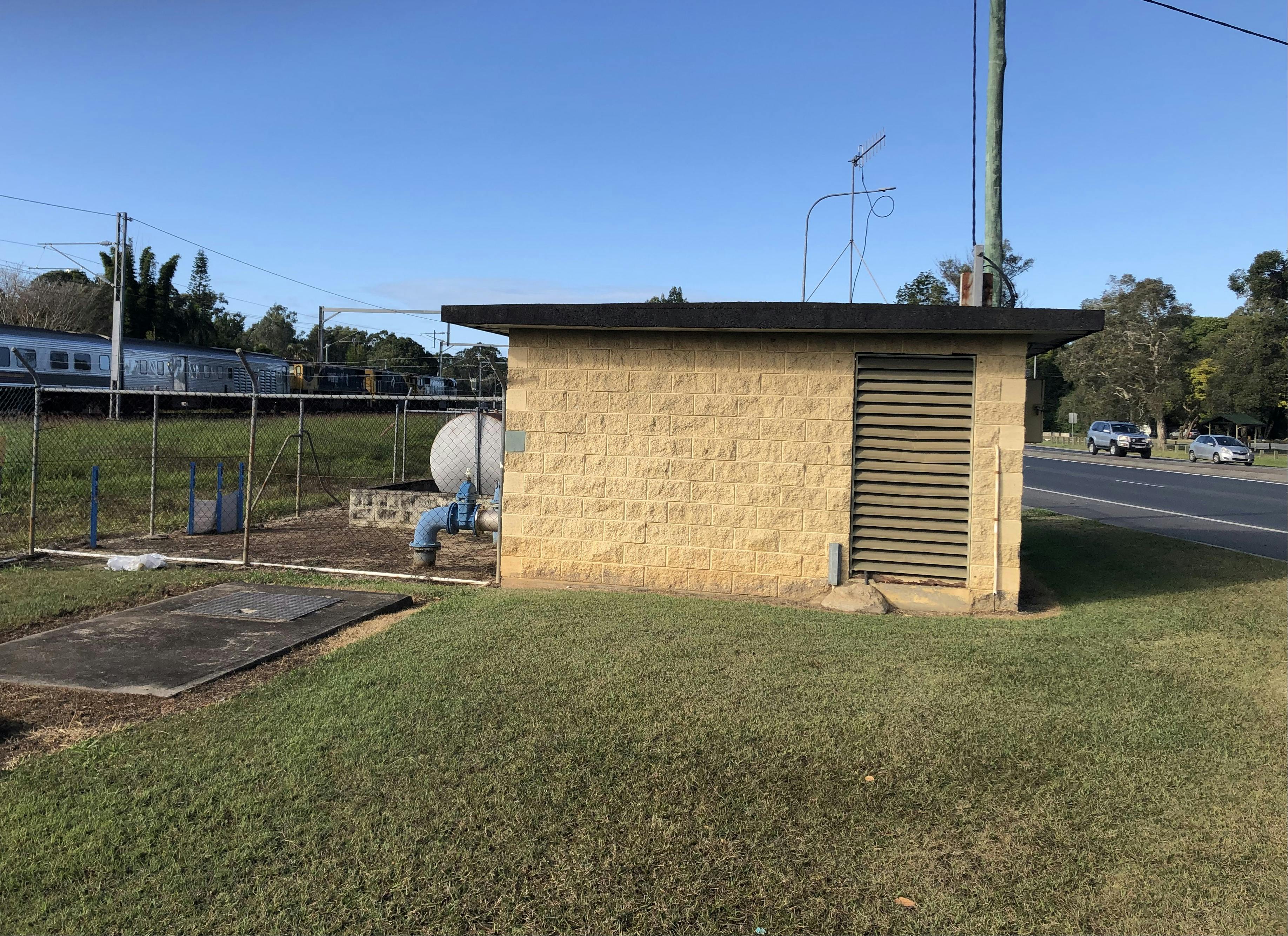 The pump station before