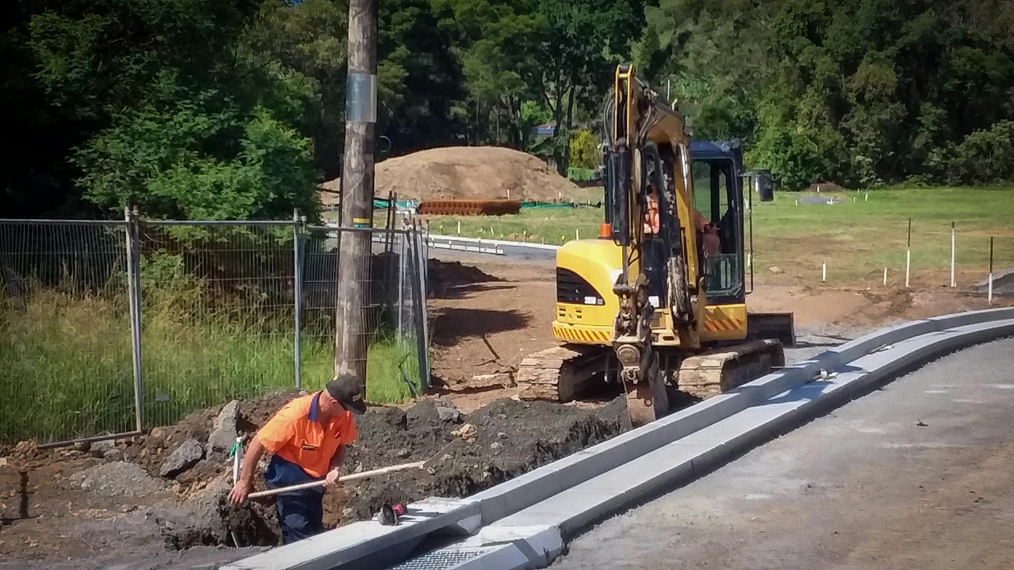 Civil works under way in April 2019