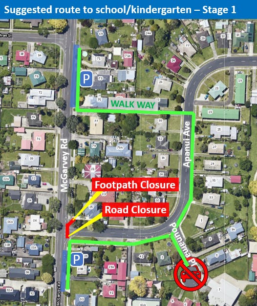 Stage 1 - Apanui Avenue Neighbourhood Greenways Project