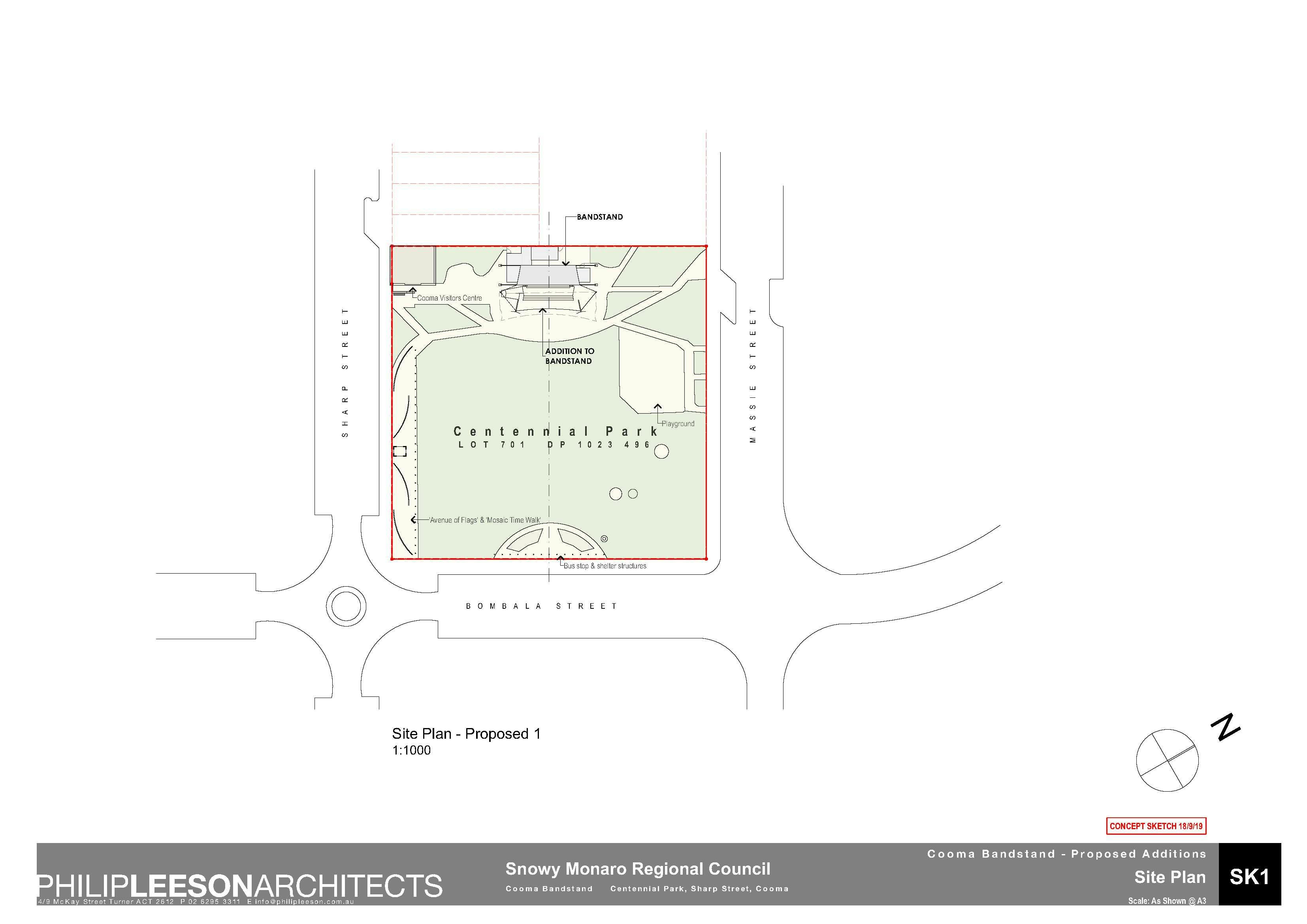 Cooma Bandstand - Proposed Additions_190918 Concept Sketch_1