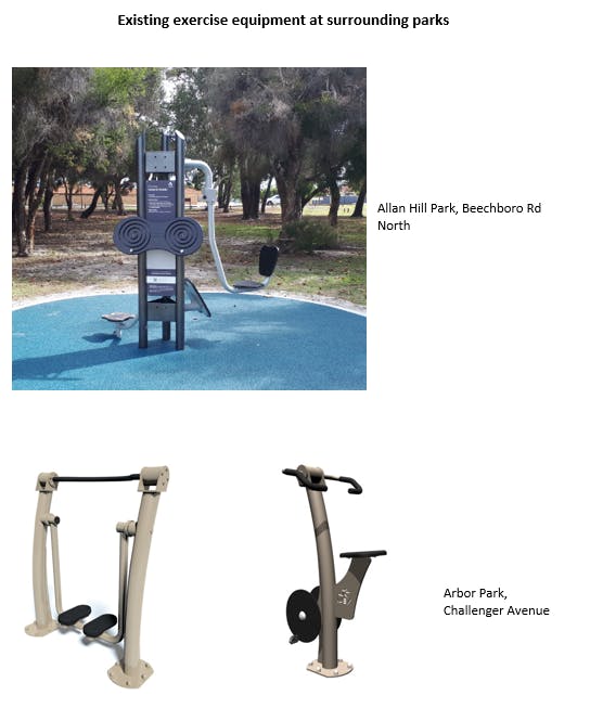 Existing exercise equipment surrounding locations.PNG