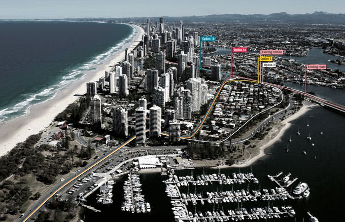 Light Rail Main Beach to The Spit options