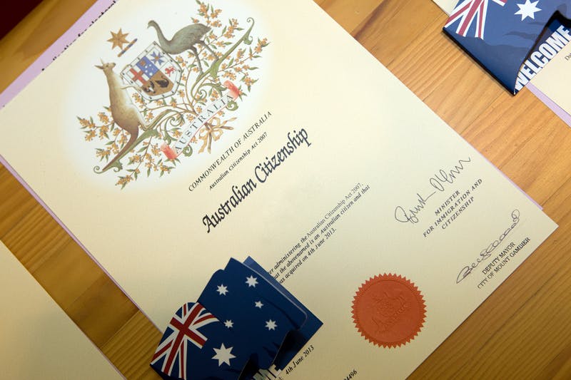 Australian Citizenship Certificate