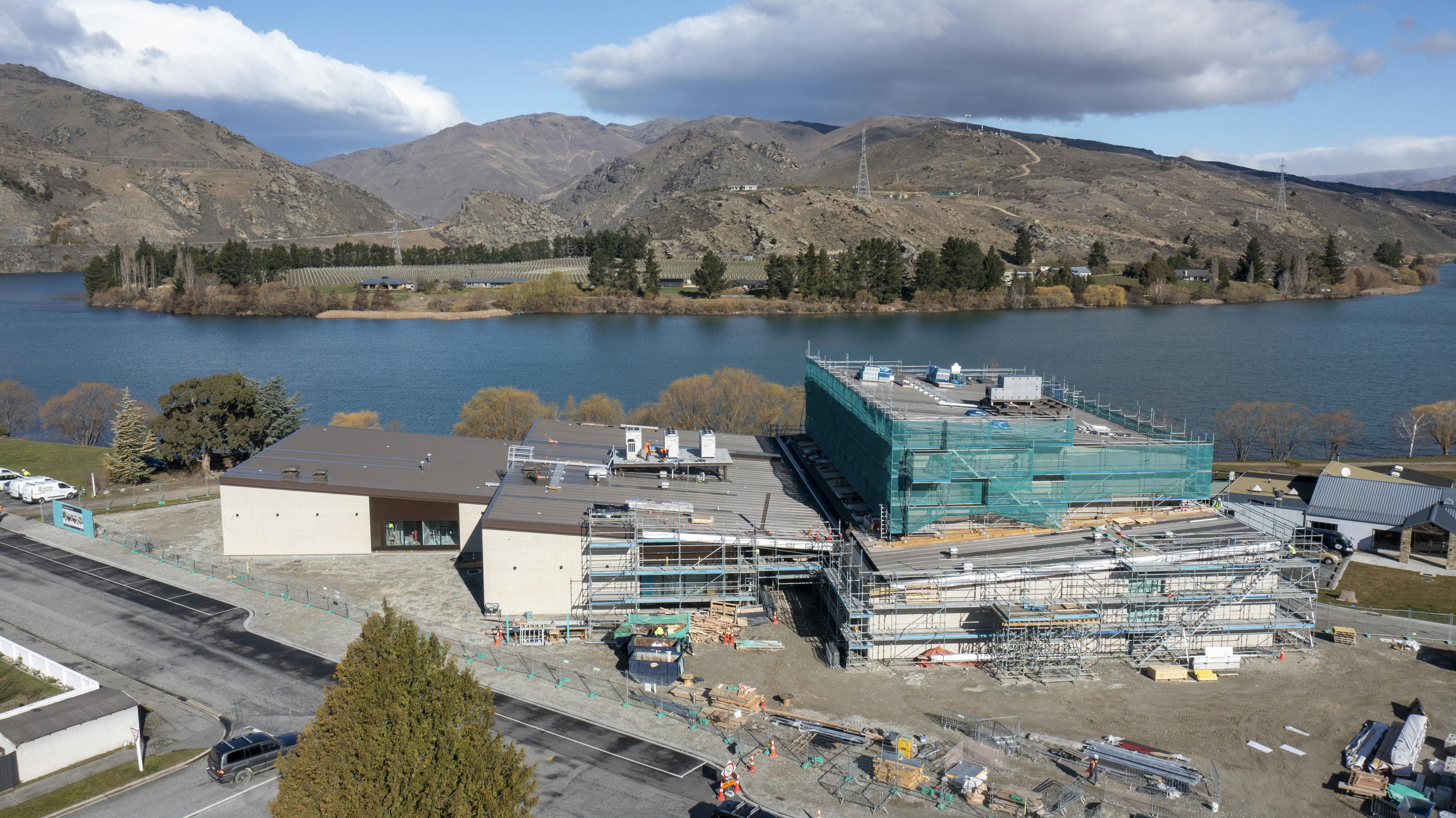 Cromwell Memorial Hall drone photo - 2 Sept 2025