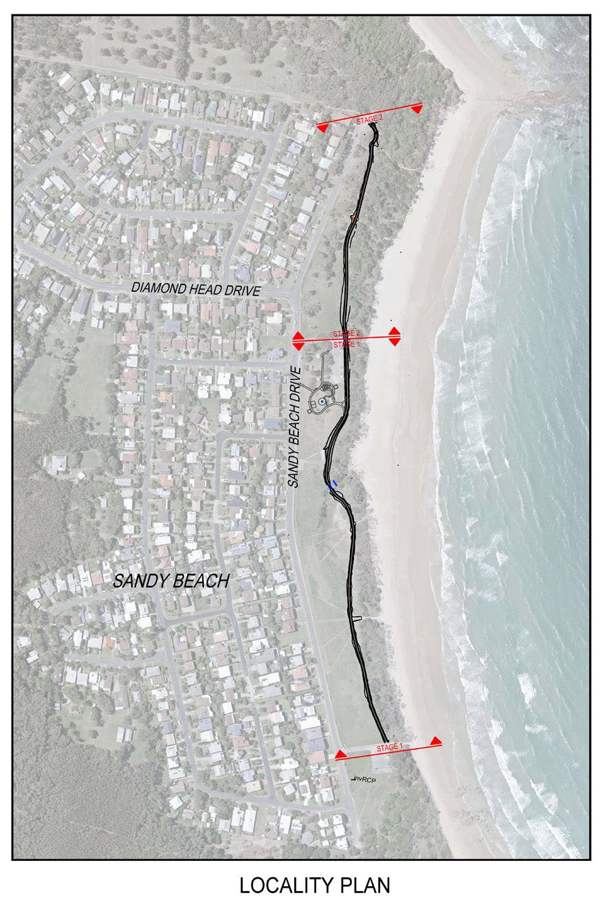 Stages One and Two of the Sandy Beach Reserve Shared Footpath/Cycleway